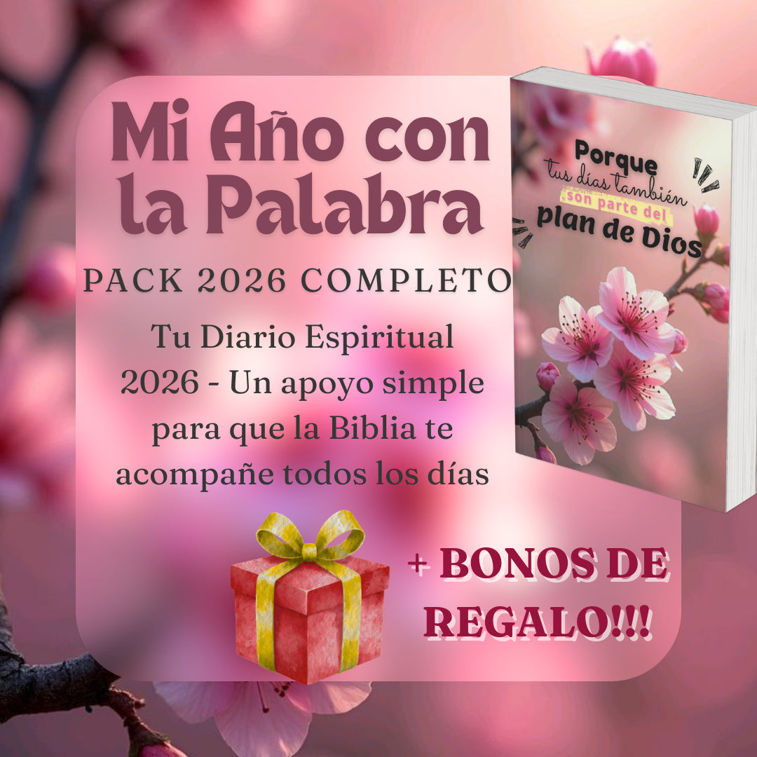 PACK Diario 2026 + Bonos - Para hacer de leer la Biblia un hábito vivo y bonito